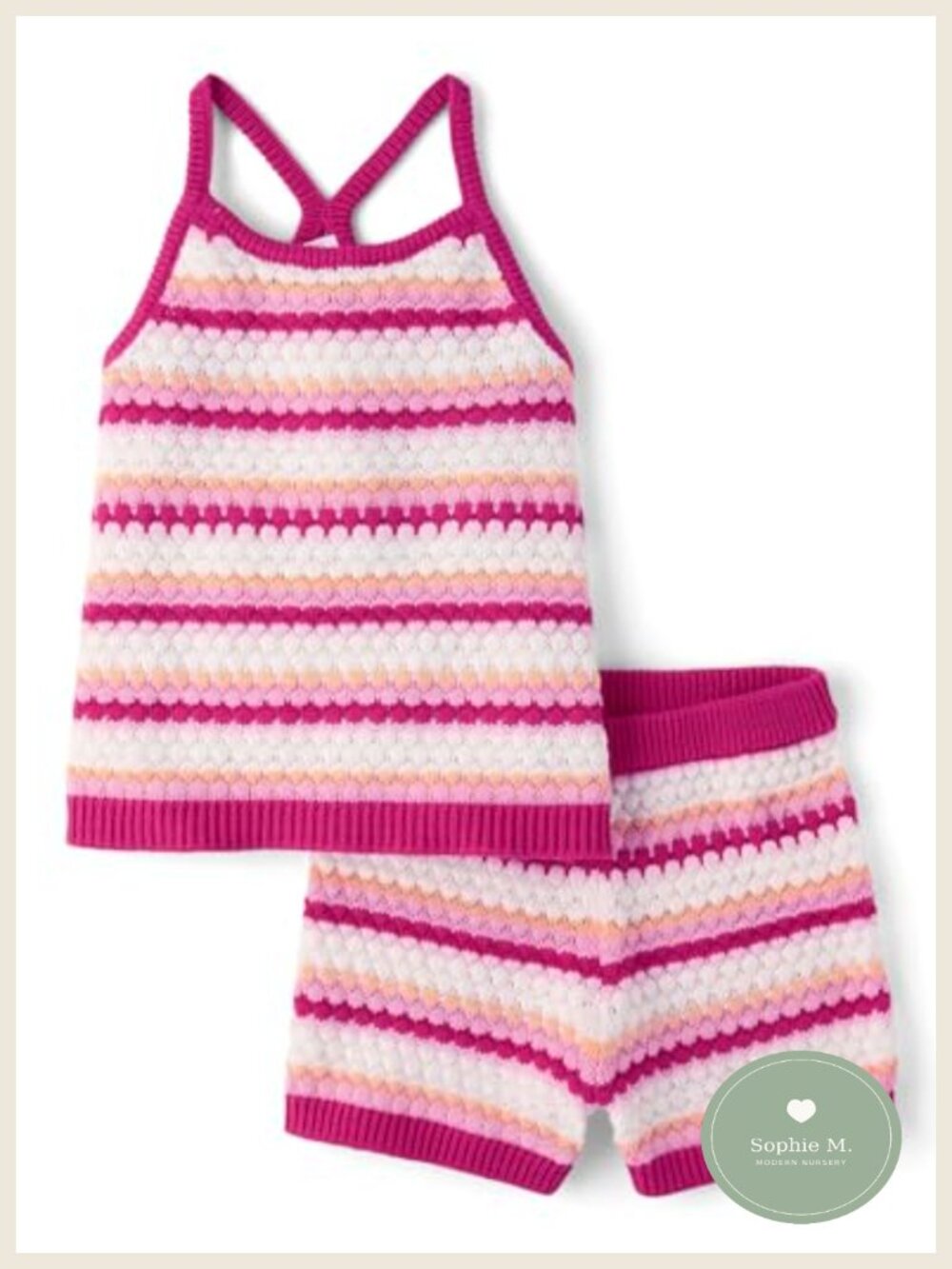 Baby Girls Toddler 2-Piece Tank Top & Shorts Set Sleeveless Outfit